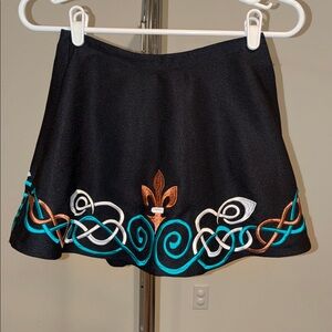 Embroidered Irish Dance Skirt for Girls’
